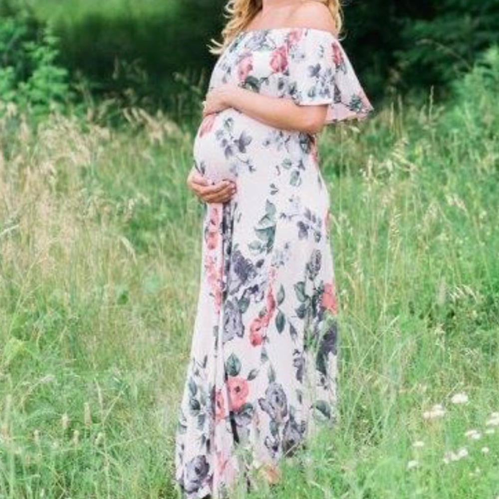 Pink Blush maternity dress
